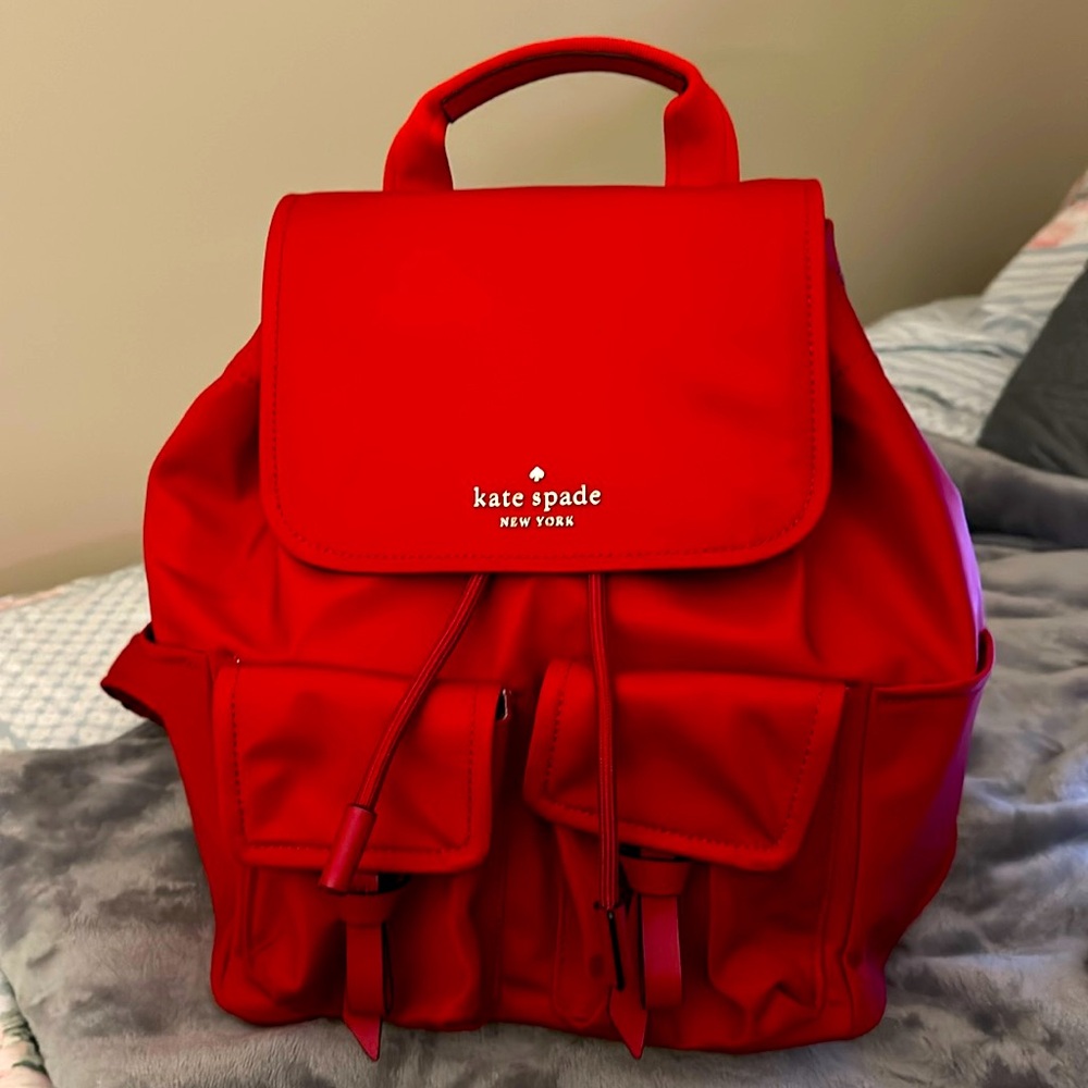 Kate Spade Carley Flap Nylon Backpack